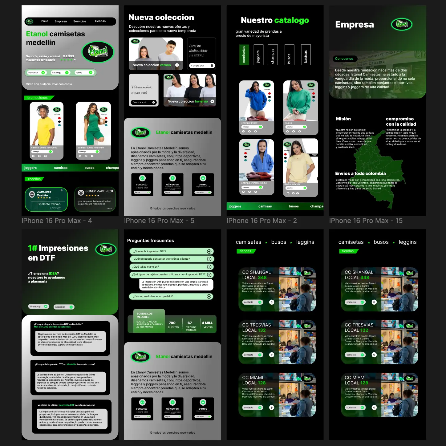 Etanol Camisetas - Tienda de ropa